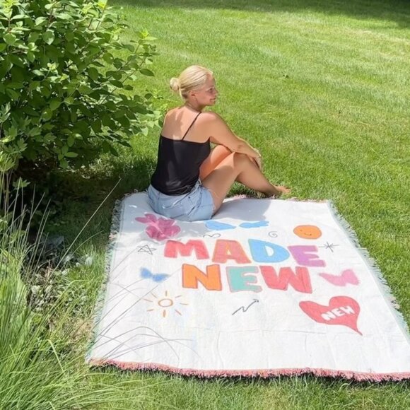 Elevated Faith MADE NEW THROW BLANKET 50 x 70 Jacquard Woven Tassel - Picture 6 of 9